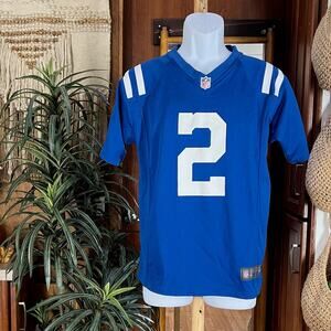 Nike NFL Colts Carson Wentz #2 Youth Jersey L | Blue On Field Football Shirt